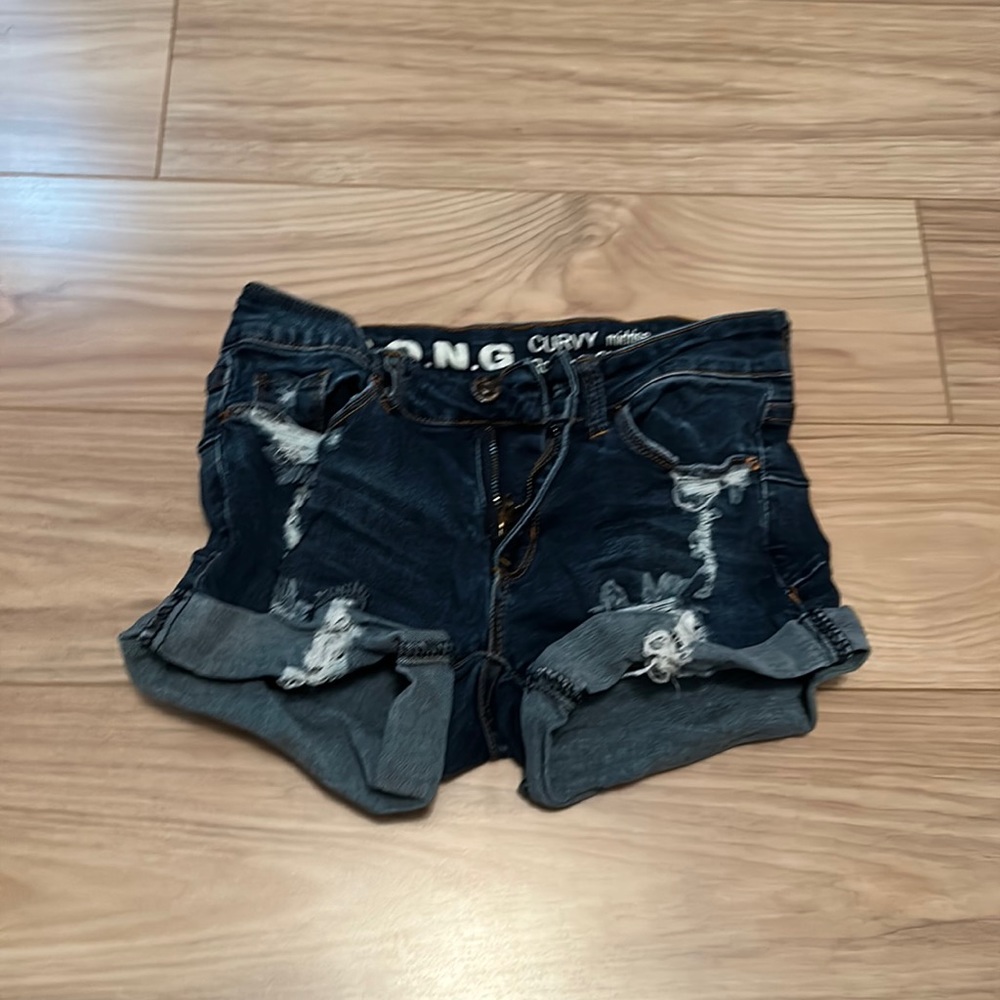 Fake blue Jean shorts by S.O.N.G.